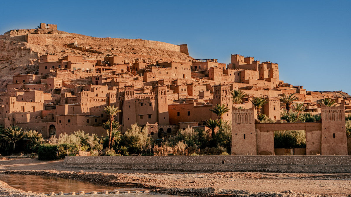 Morocco Ait Benhaddou panoramic kasbah