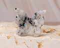 Rainbow Moonstone Butterfly Carving