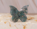 Moss Agate Butterfly Carving