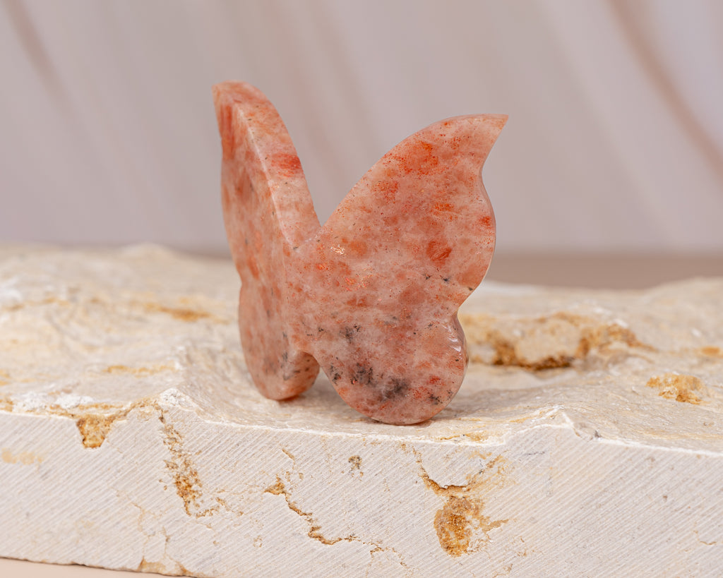 Sunstone Butterfly Carving