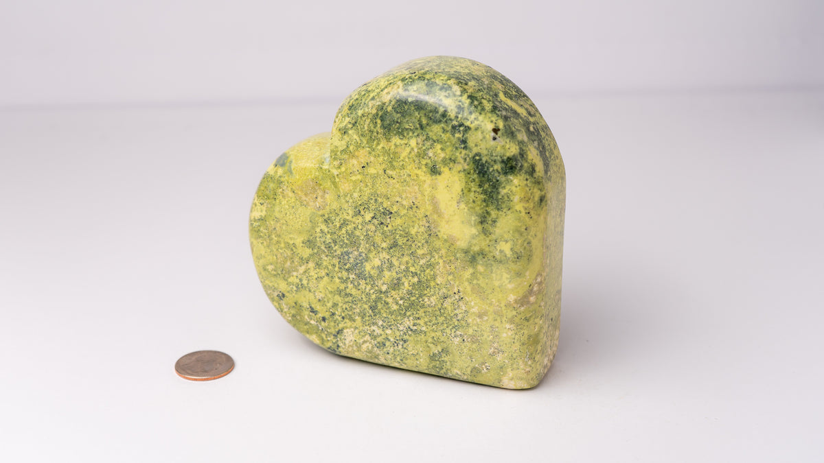 Natural Peruvian Serpentine Heart