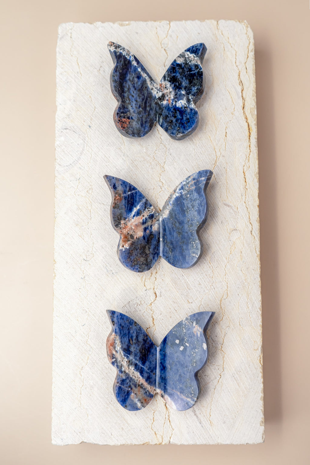 Sodalite Butterfly Carving