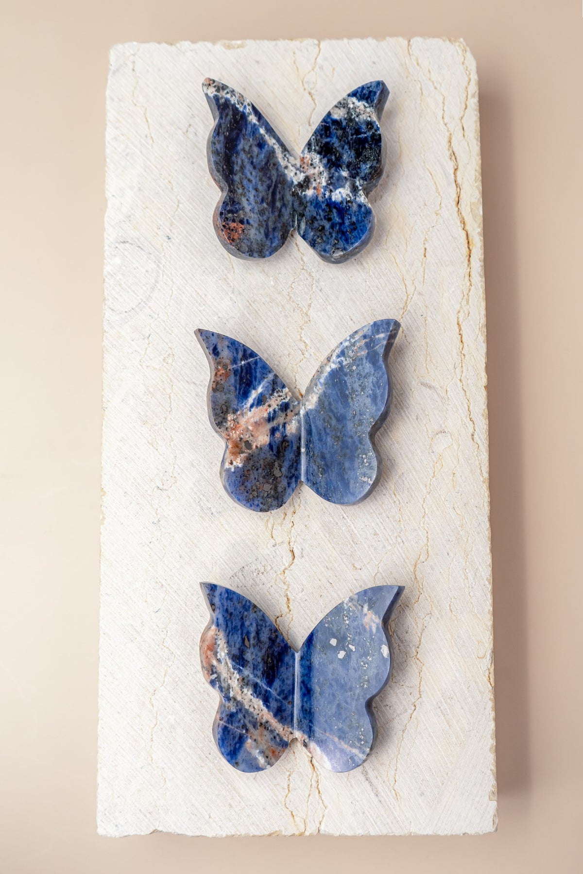 Sodalite Butterfly Carving
