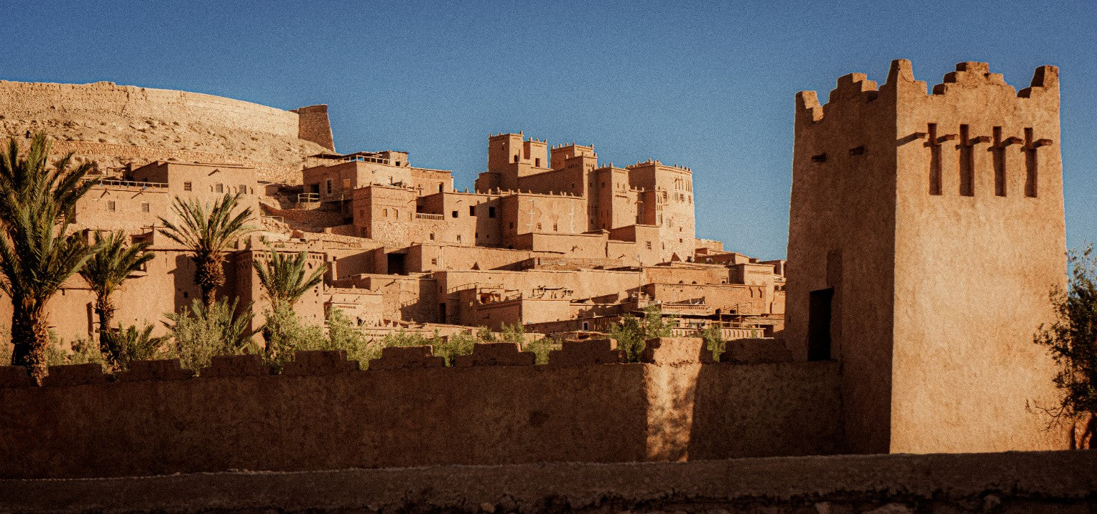 Earthen passageway in Morocco