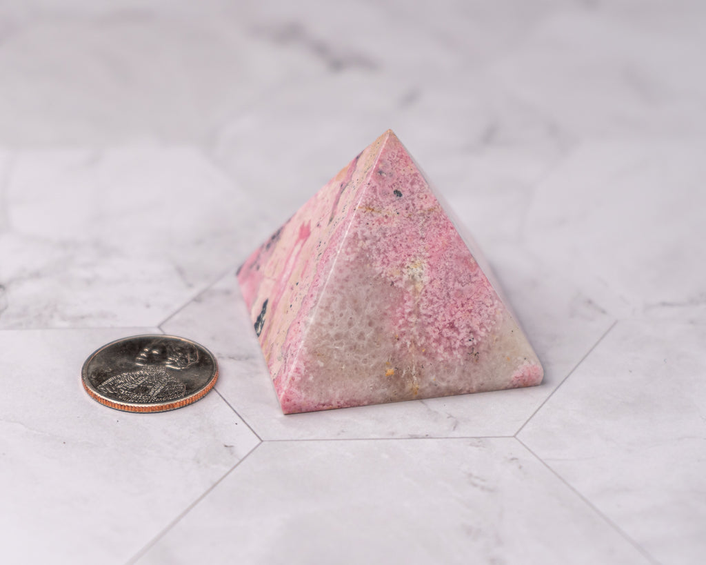 Peruvian Rhodonite Pyramid – 123 g