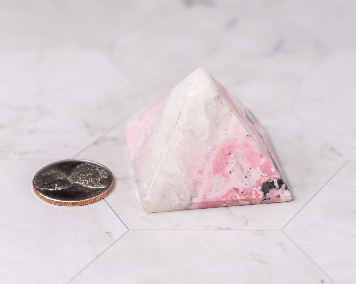 Peruvian Rhodonite Pyramid – 89 g