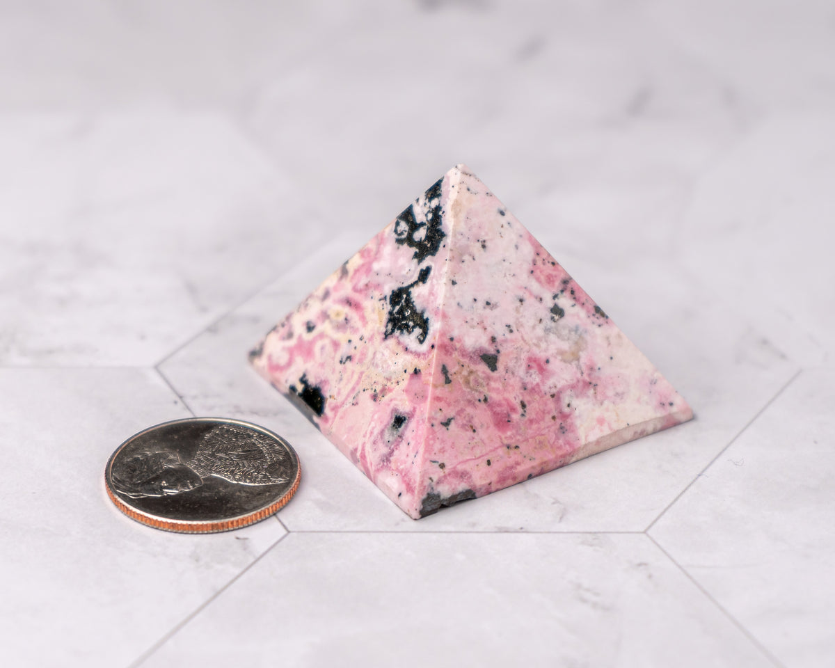 Peruvian Rhodonite Pyramid – 78 g