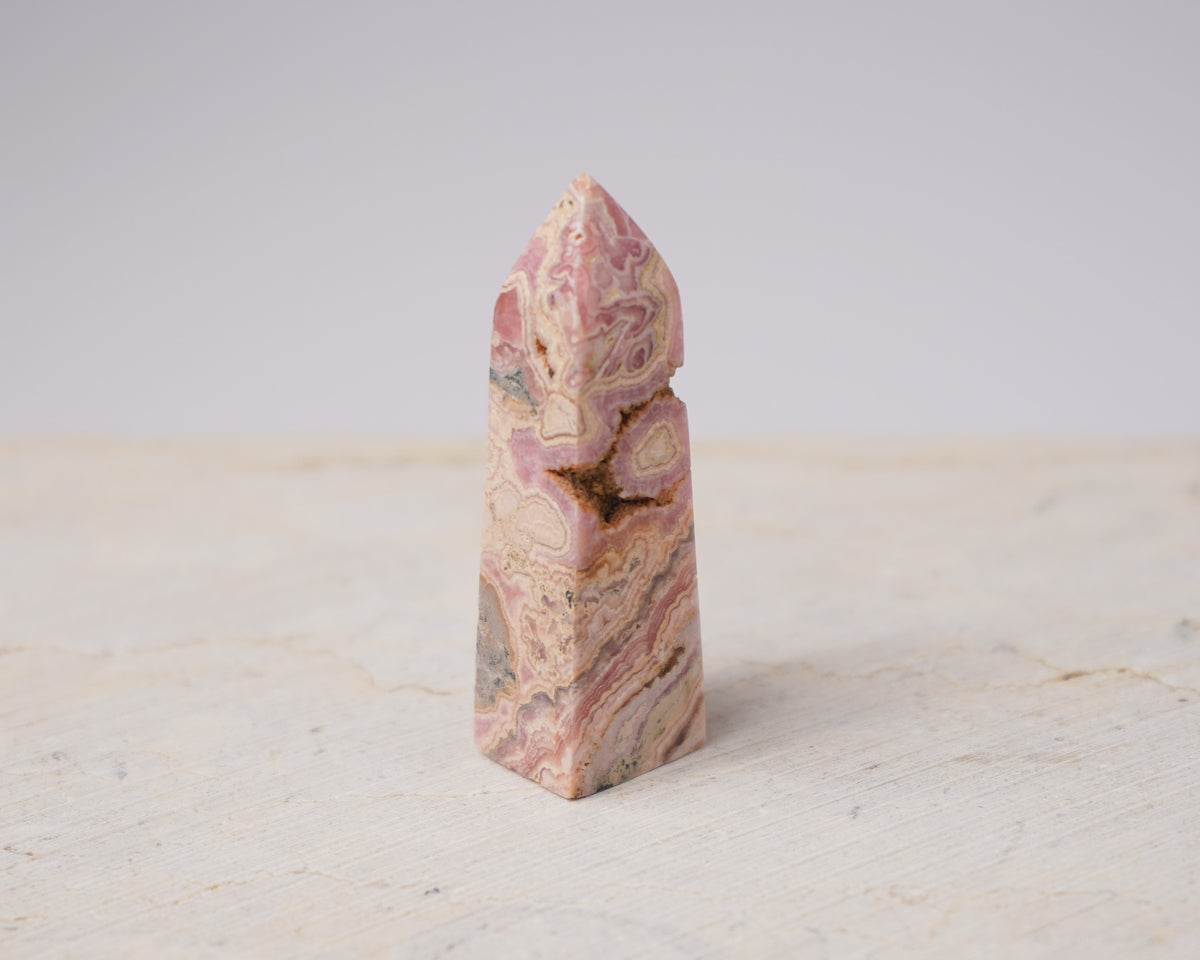 Argentinian Rhodochrosite Tower