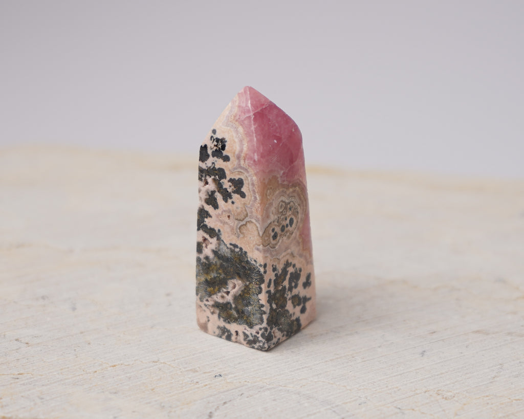 Argentinian Rhodochrosite Tower