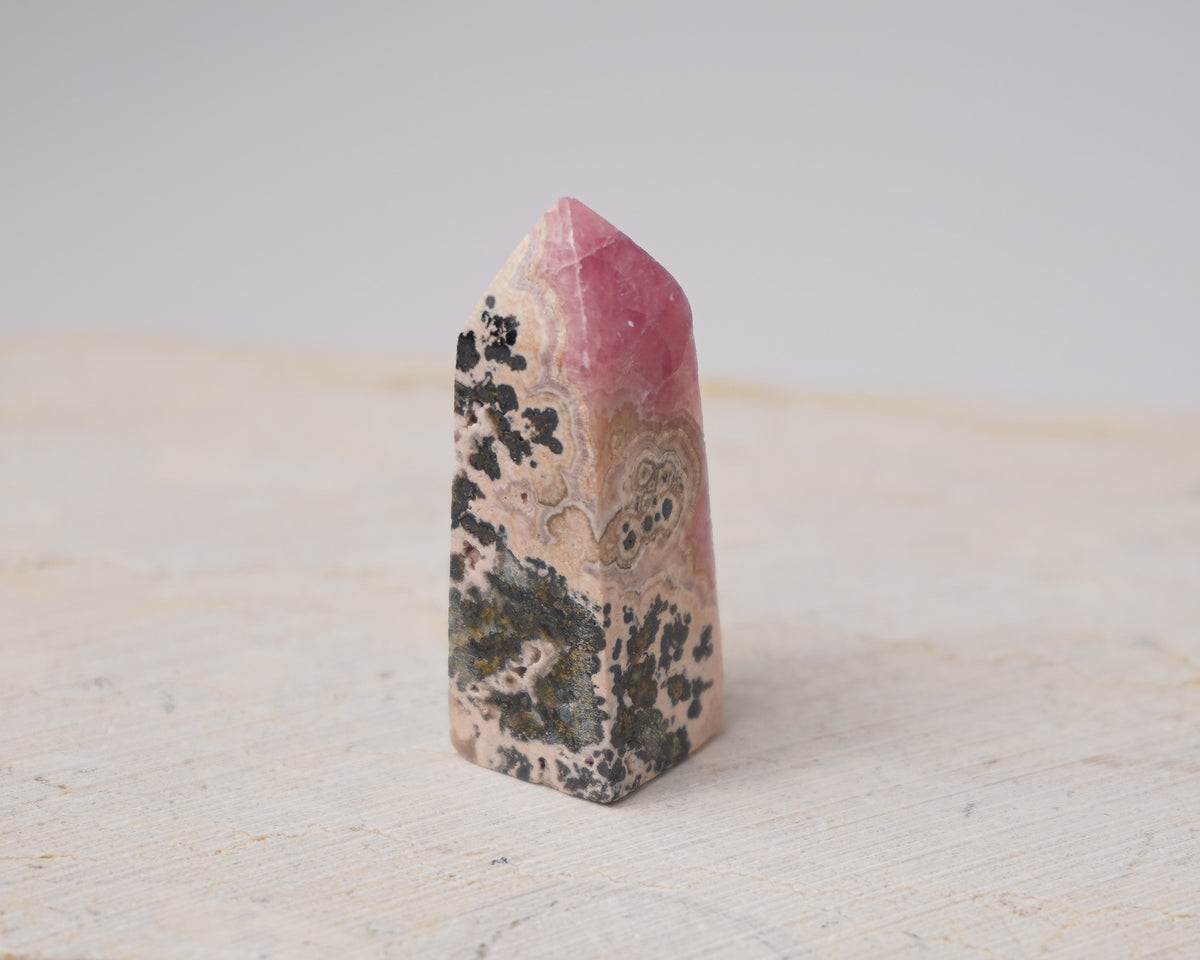 Argentinian Rhodochrosite Tower