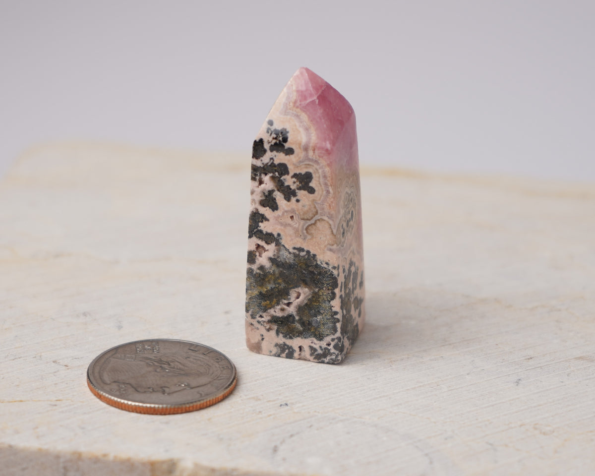 Argentinian Rhodochrosite Tower