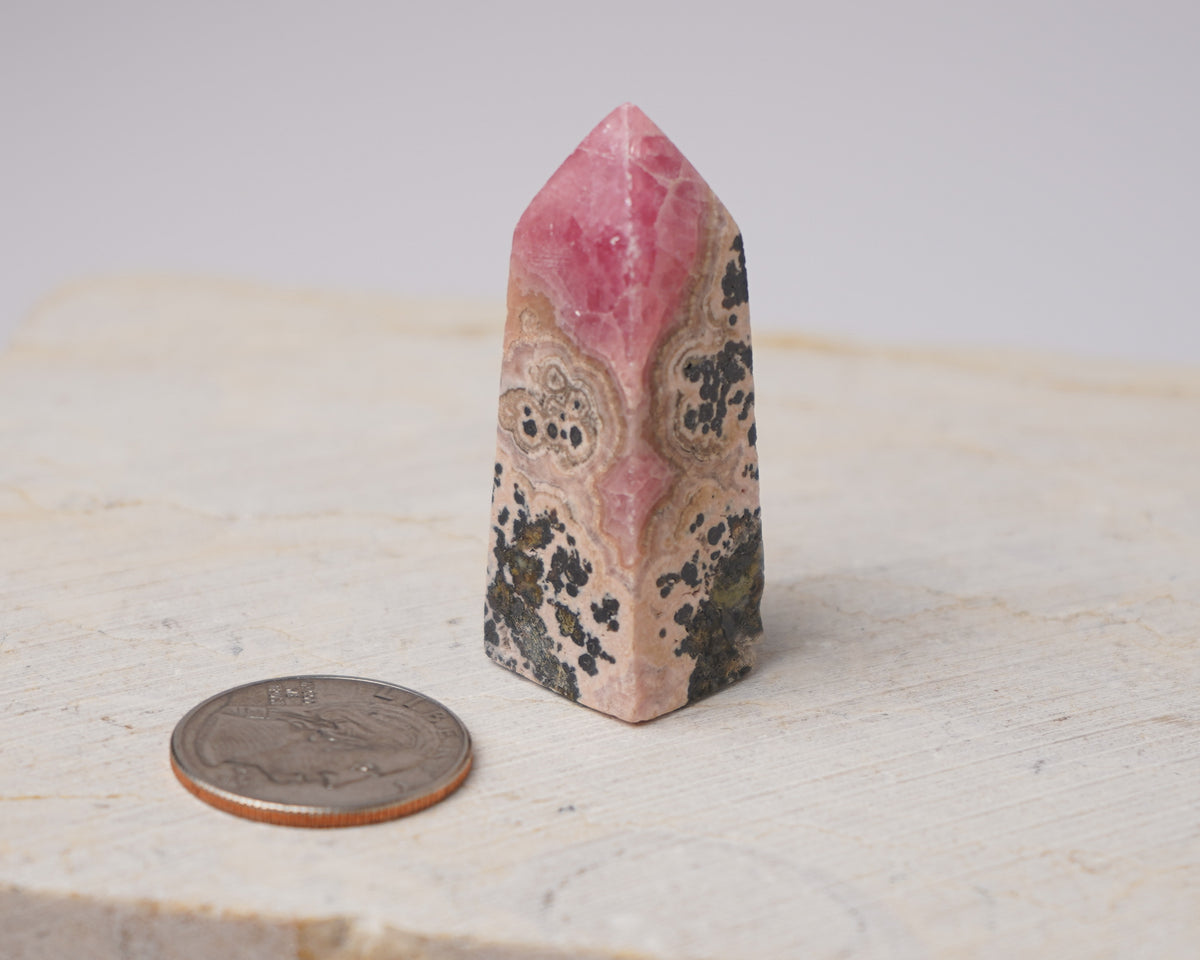 Argentinian Rhodochrosite Tower