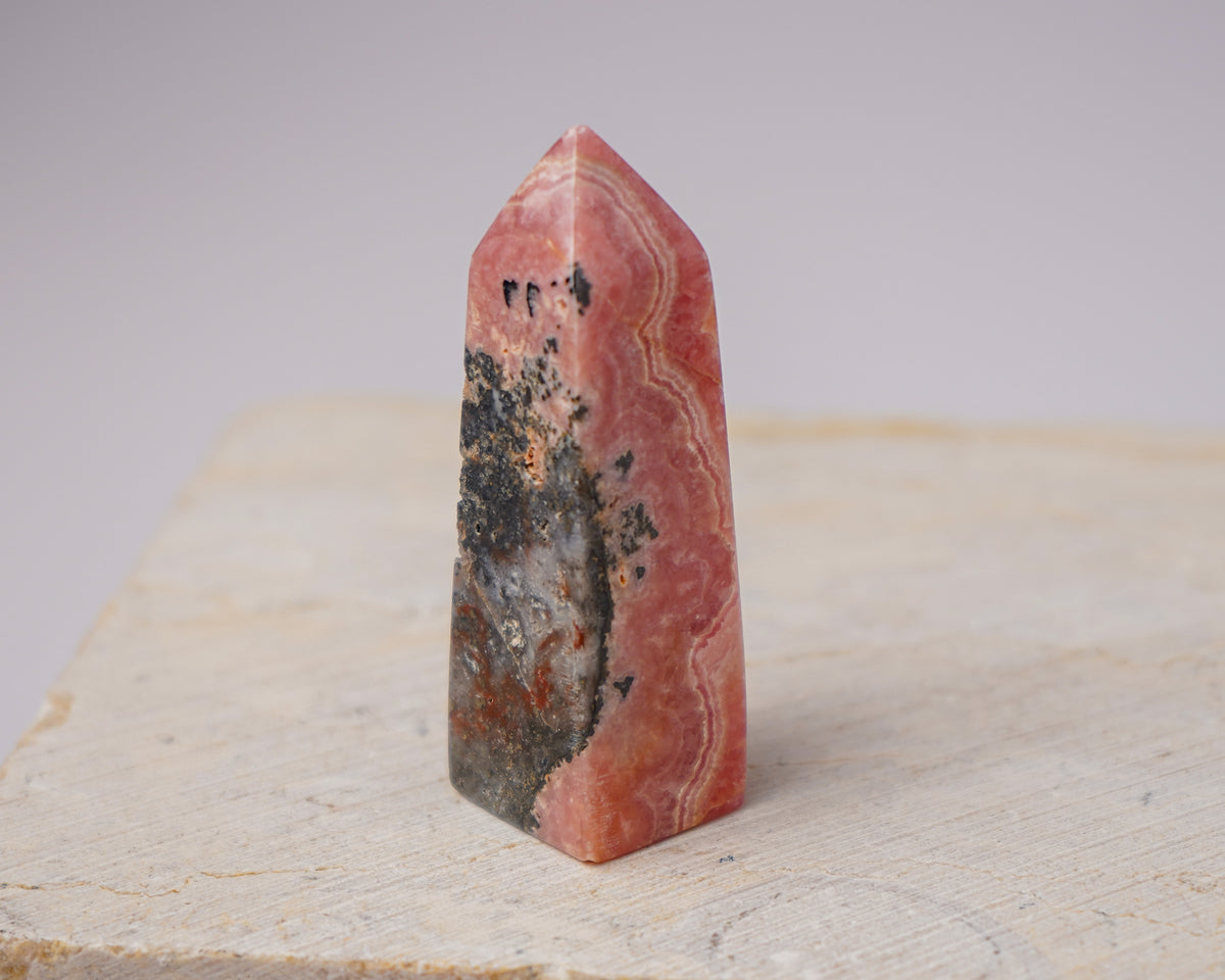 Argentinian Rhodochrosite Tower