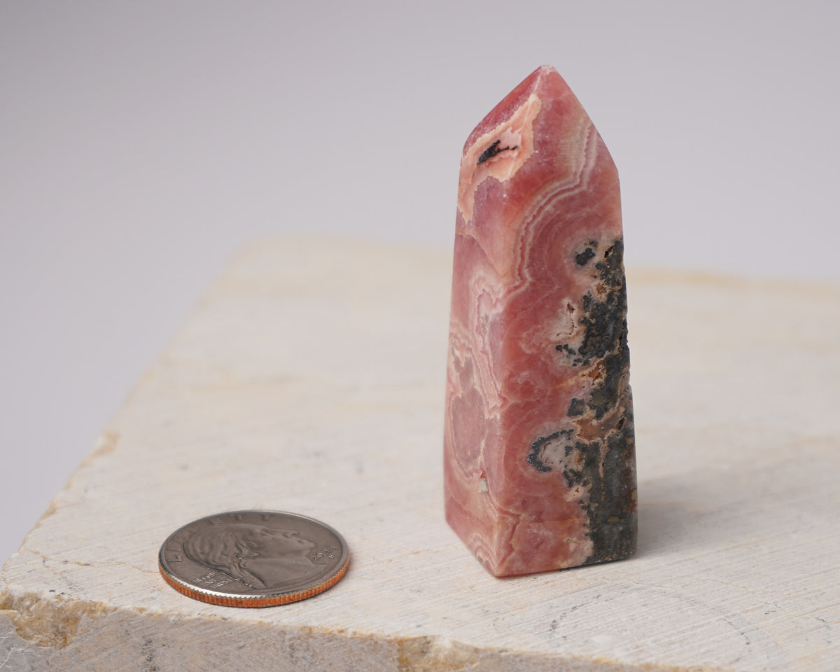 Argentinian Rhodochrosite Tower