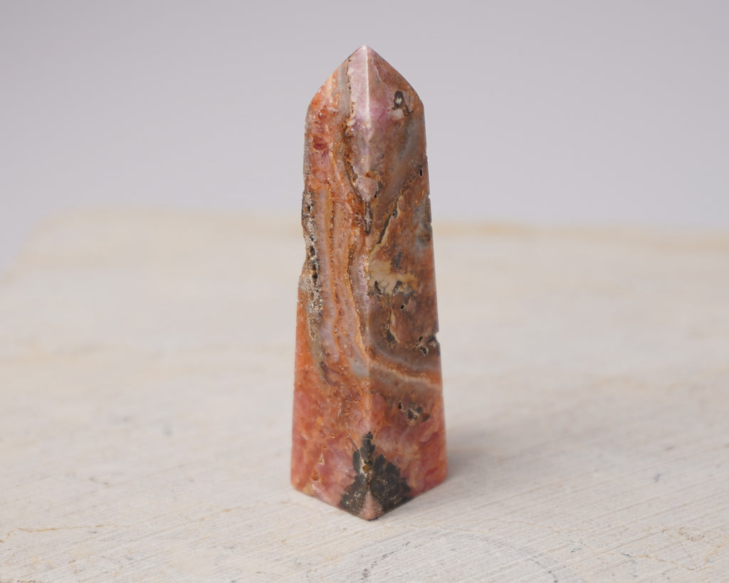 Argentinian Rhodochrosite Tower