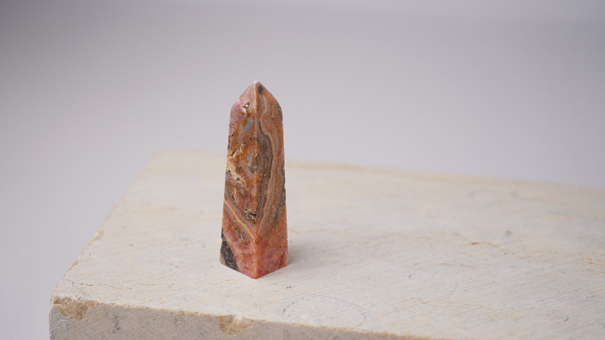 Argentinian Rhodochrosite Tower