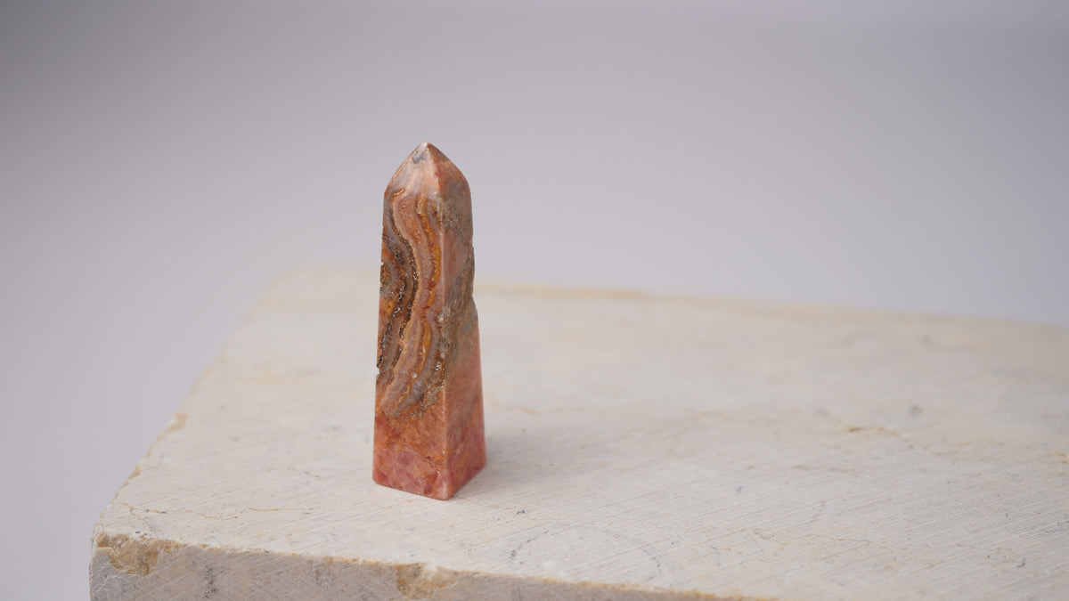 Argentinian Rhodochrosite Tower