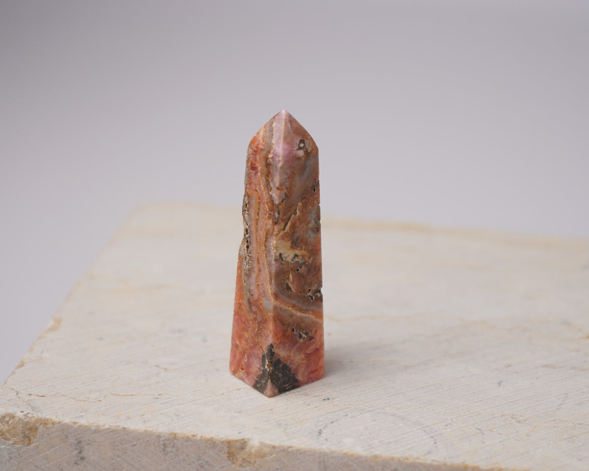 Argentinian Rhodochrosite Tower