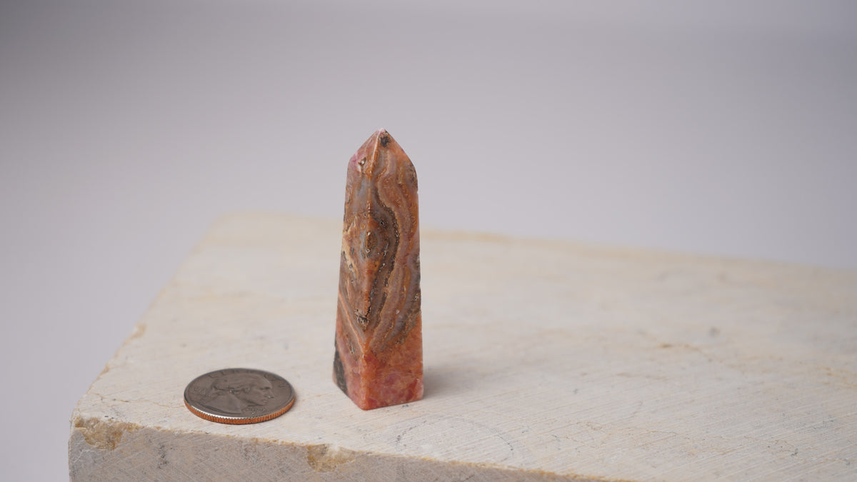Argentinian Rhodochrosite Tower