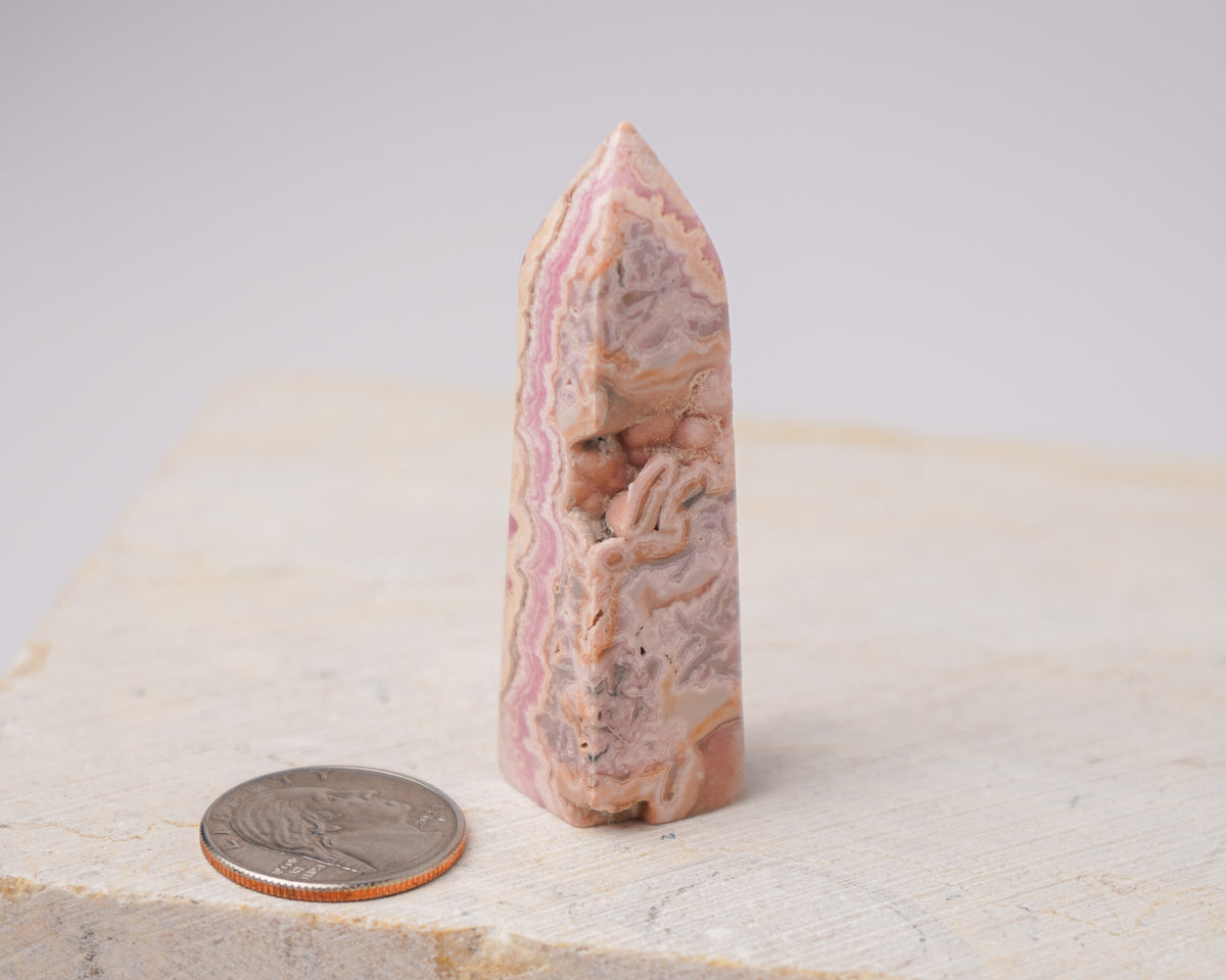 Argentinian Rhodochrosite Tower
