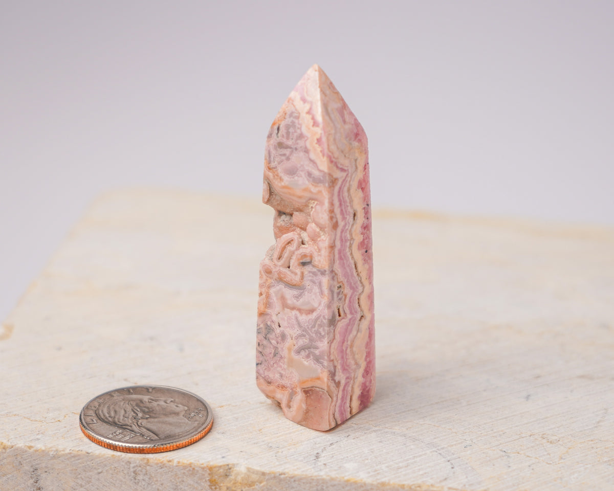 Argentinian Rhodochrosite Tower