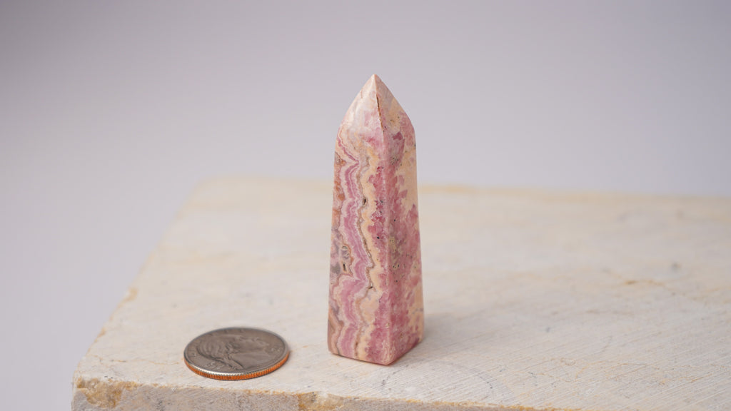 Argentinian Rhodochrosite Tower