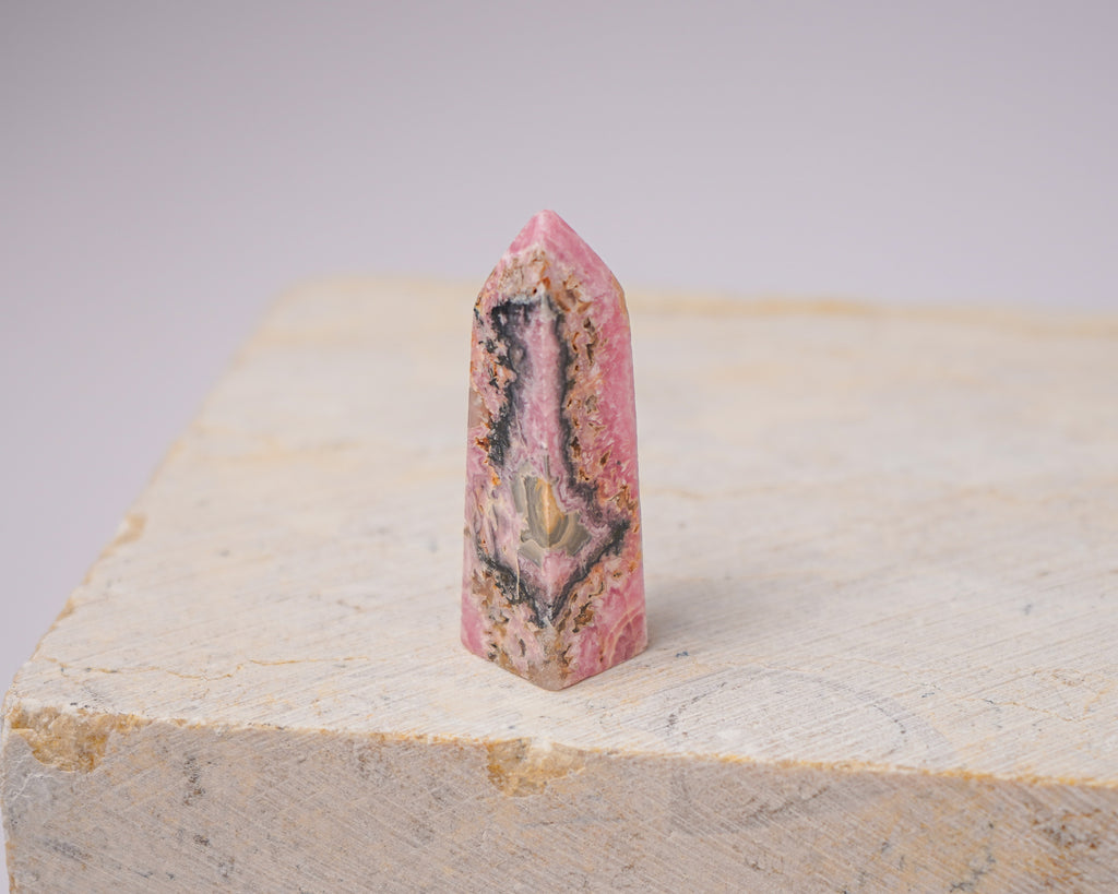 Argentinian Rhodochrosite Tower