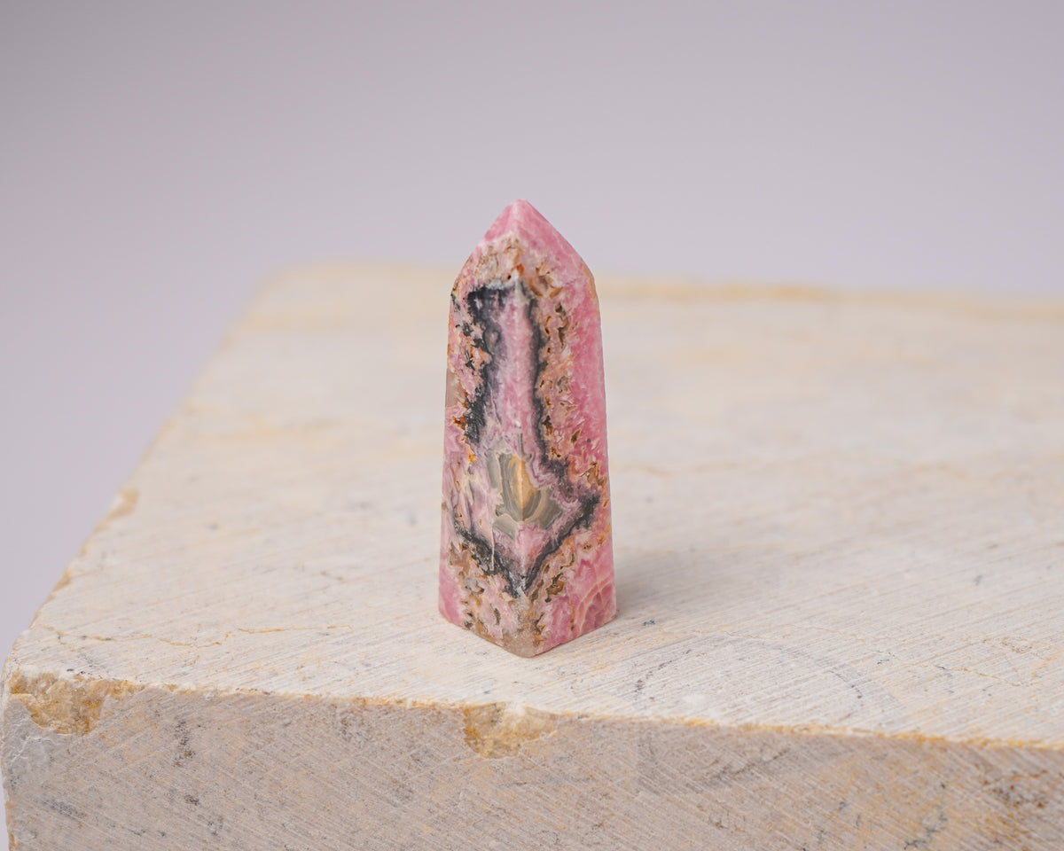 Argentinian Rhodochrosite Tower