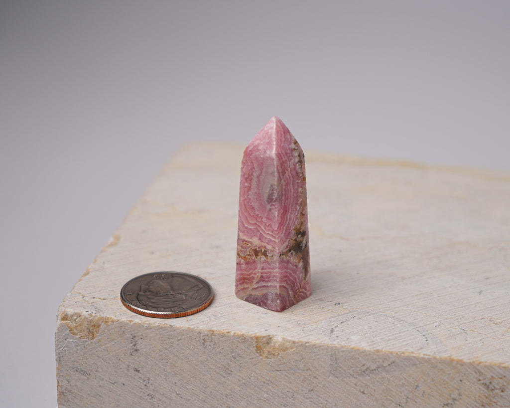 Argentinian Rhodochrosite Tower