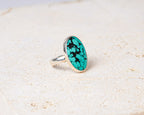 Green Turquoise Oval Ring