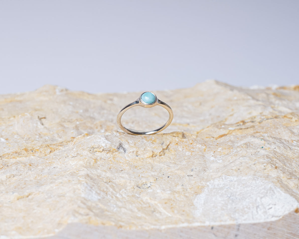 Larimar Round Ring