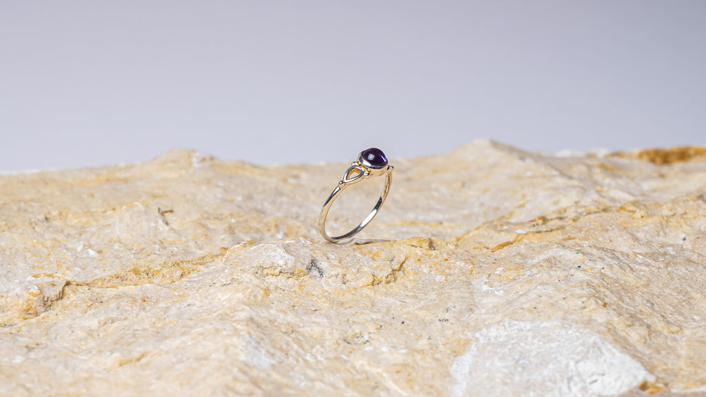 Amethyst Silver Ring