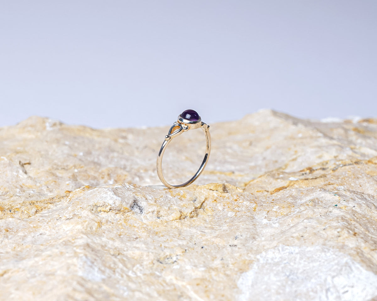Amethyst Silver Ring