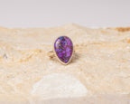 Purple Turquoise-Style Ring