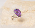 Purple Turquoise-Style Ring