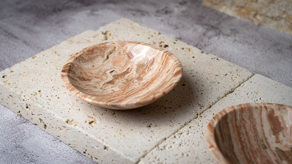 Moroccan Onyx Yellow/Cream Plate