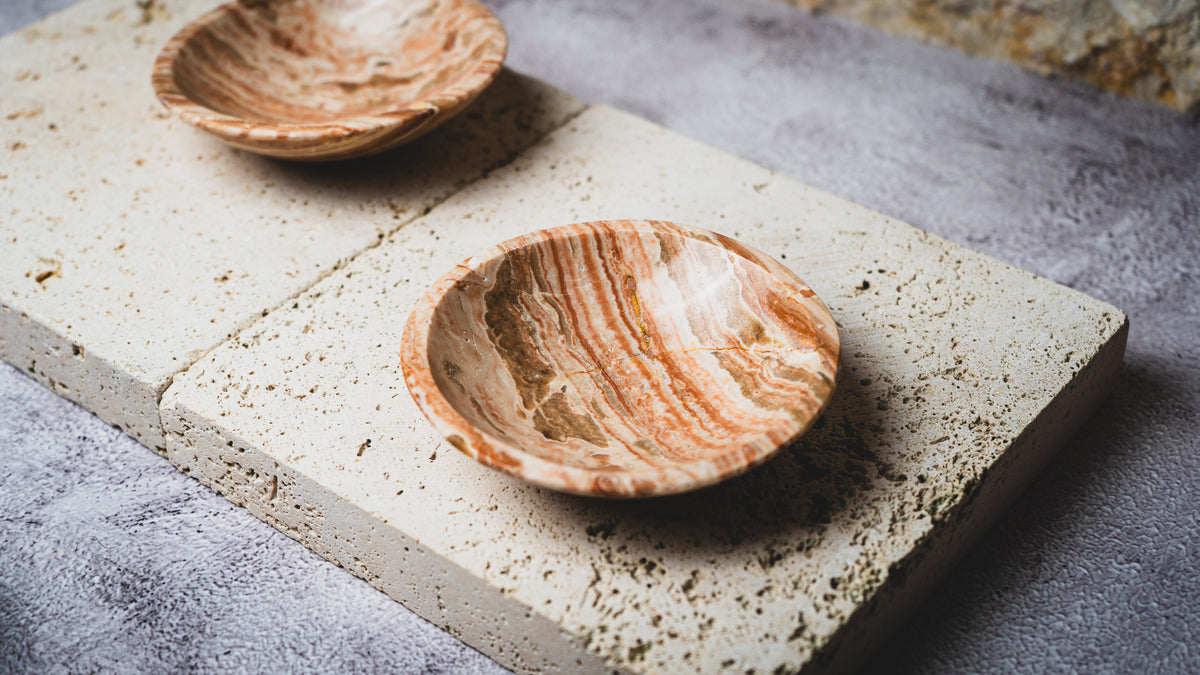 Moroccan Onyx Yellow/Cream Plate
