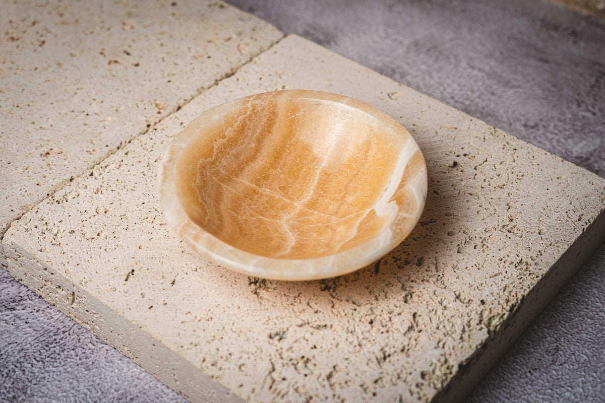 Moroccan Onyx Yellow/Cream Plate