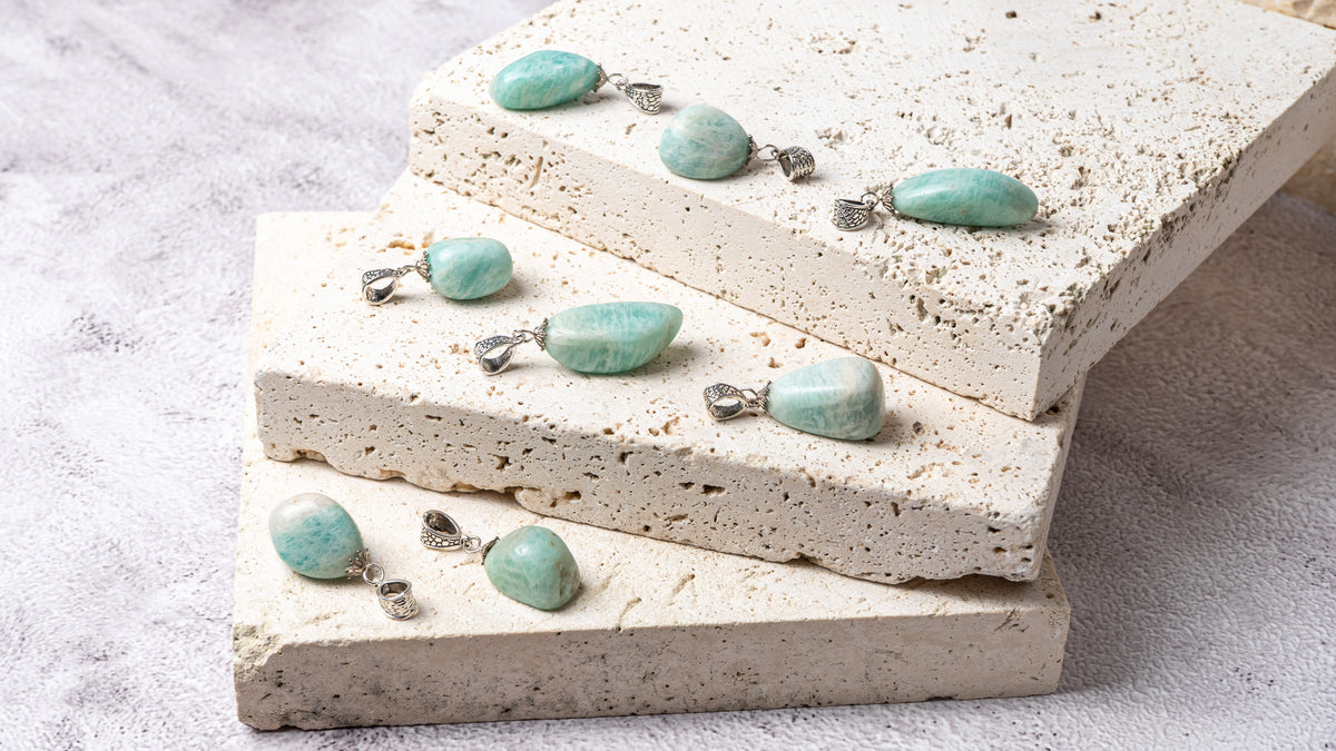 Amazonite Tumble Pendant