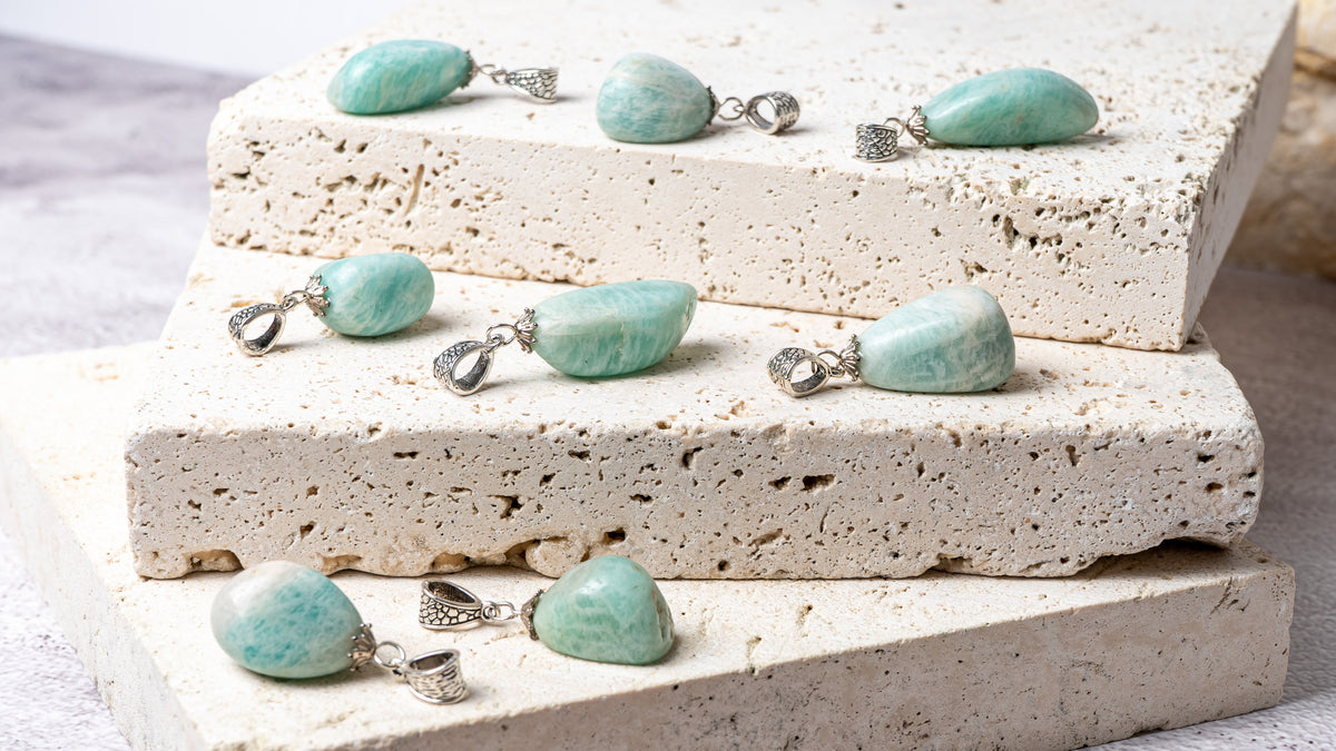 Amazonite Tumble Pendant