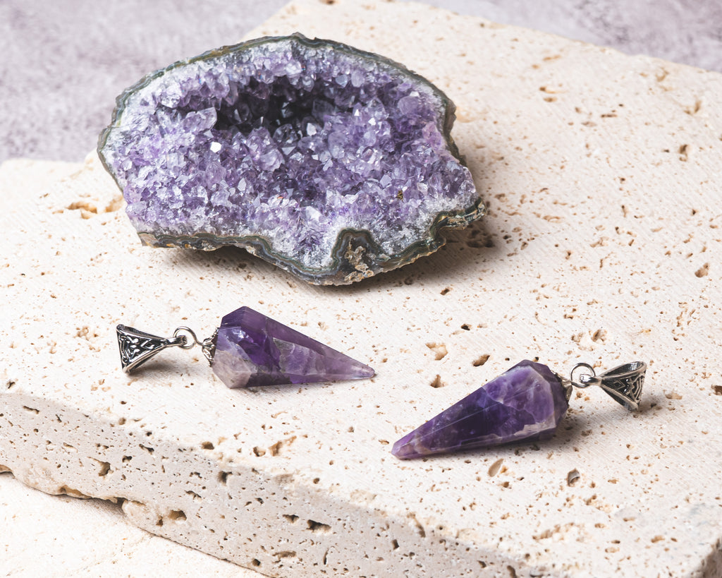Amethyst Pendulum Pendant