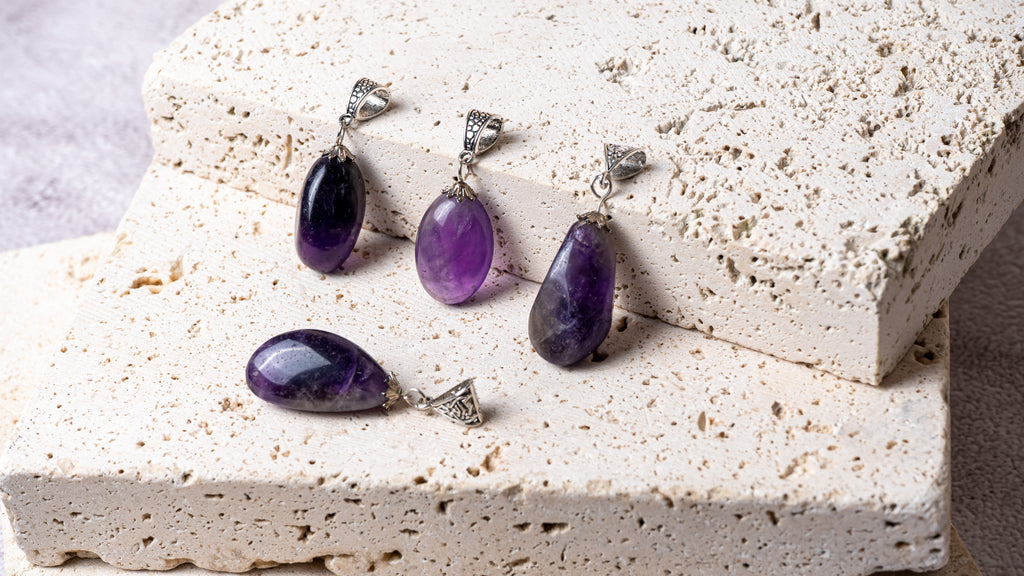 Amethyst Tumble Pendant