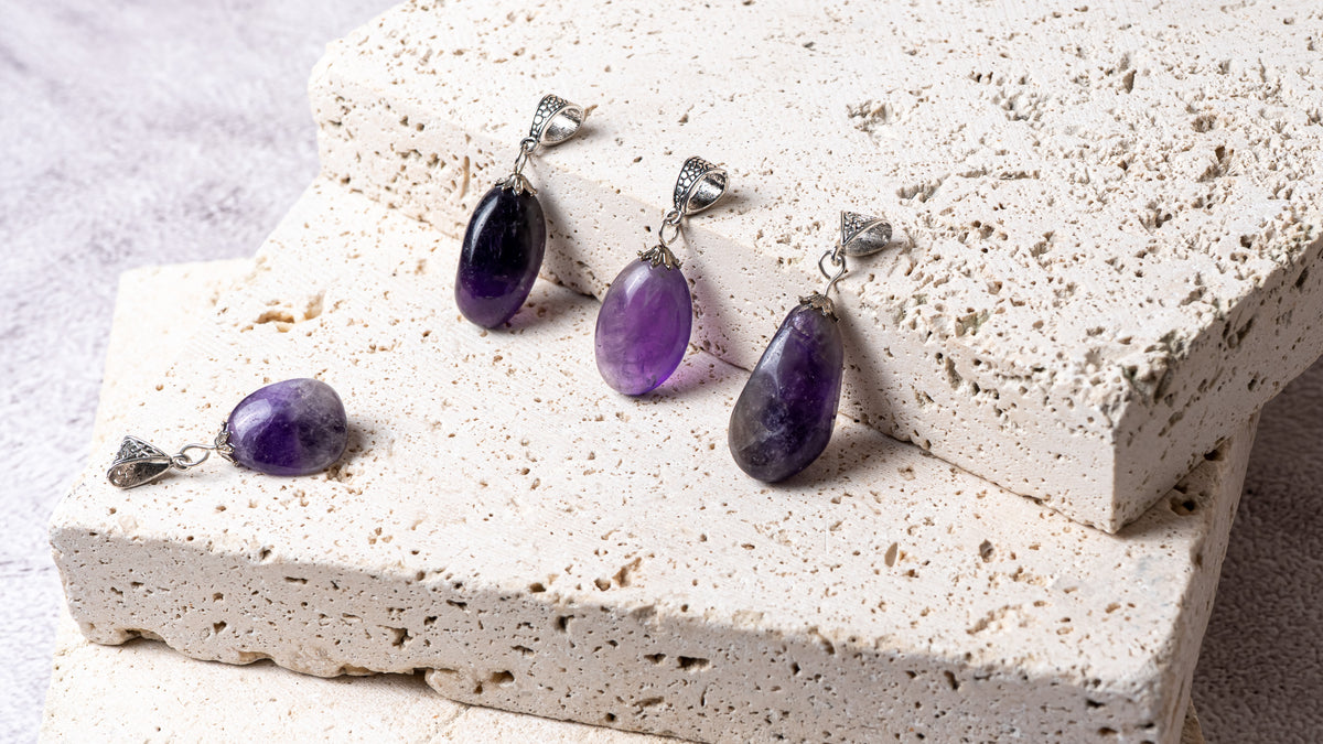 Amethyst Tumble Pendant