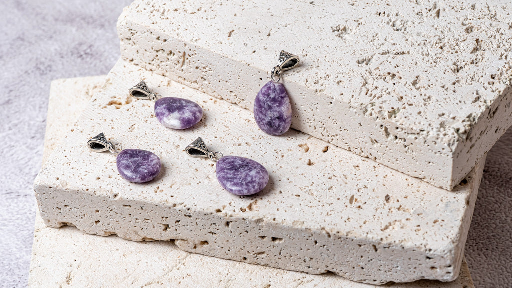 Lepidolite Drop Pendant