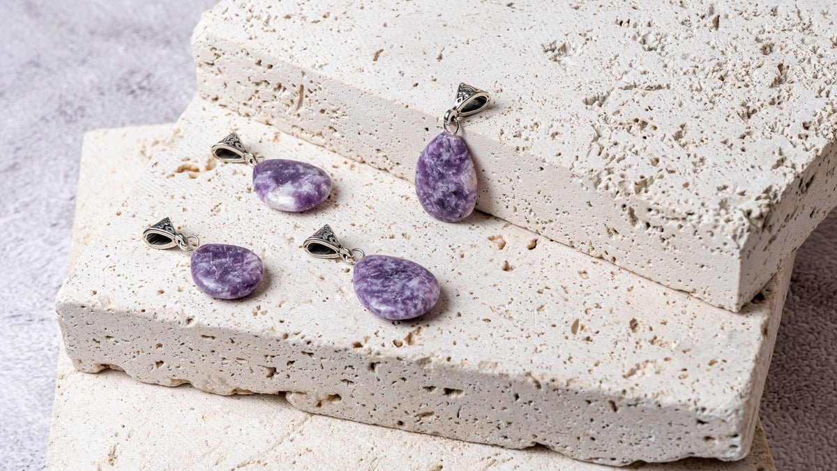 Lepidolite Drop Pendant