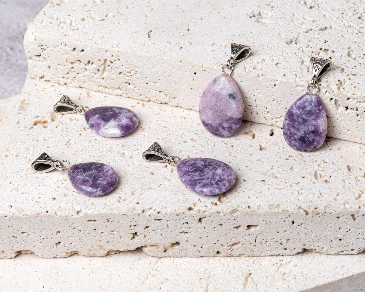 Lepidolite Drop Pendant