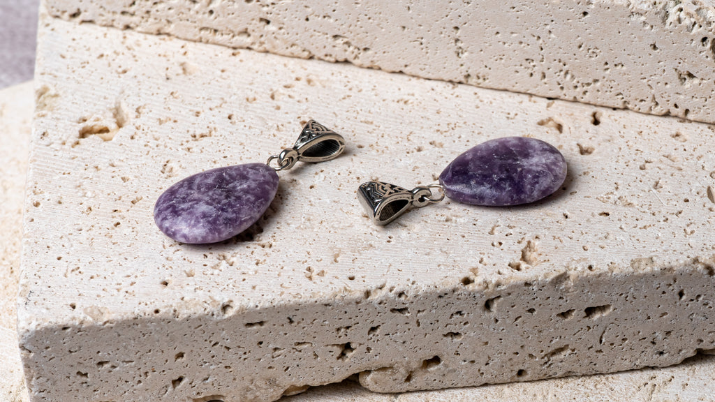 Lepidolite Drop Pendant