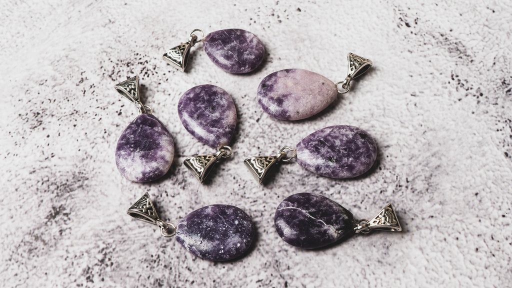 Lepidolite Drop Pendant