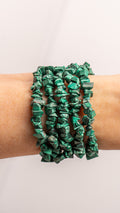Malachite Chip Bracelet