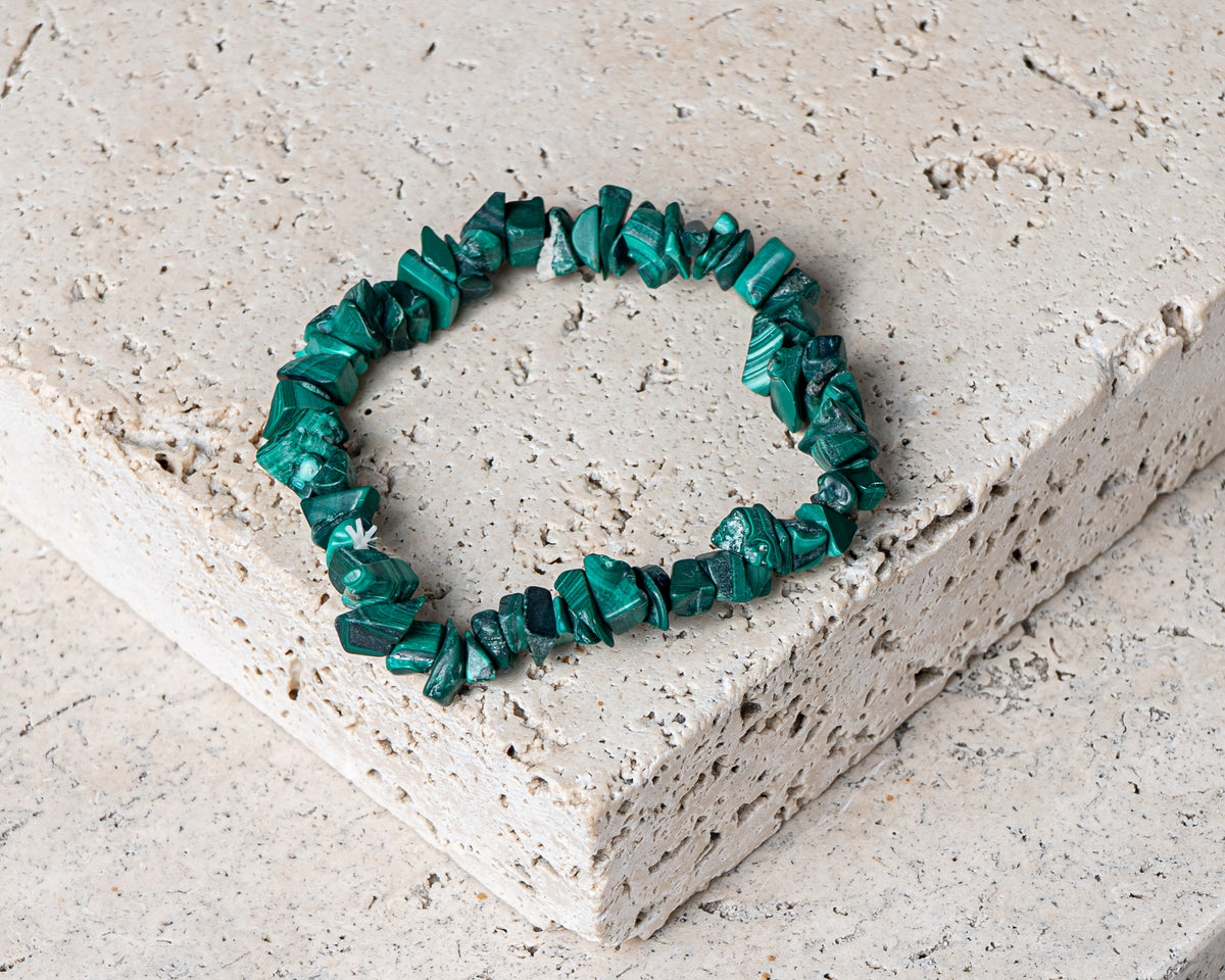 Malachite Chip Bracelet